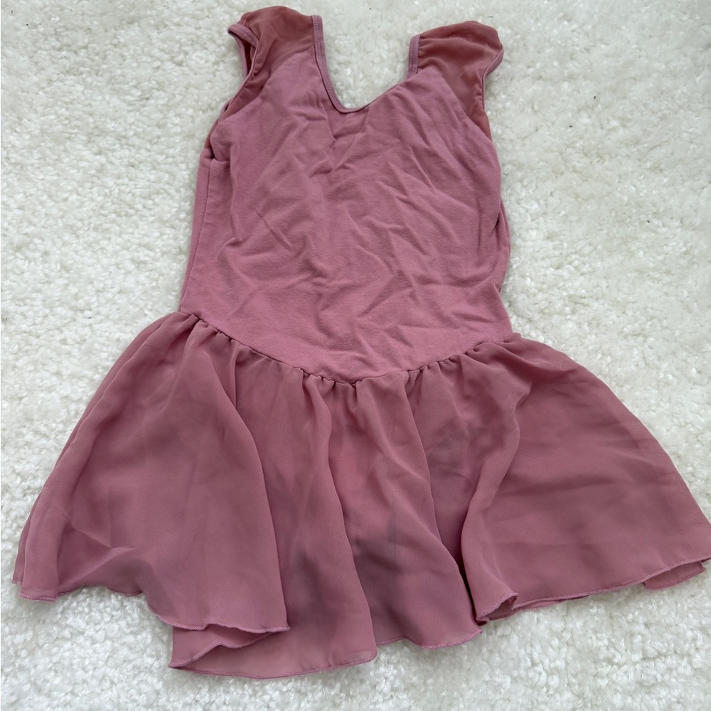 Ballet dress gymnastic dress dance dress Pink Sleeveless Kids Dress